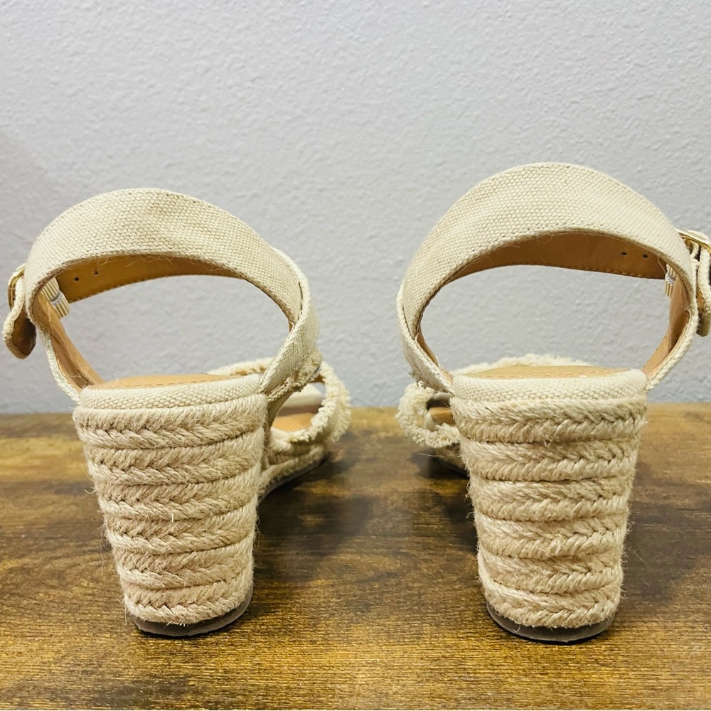 Tommy Bahama Bethany Wedge Heel Sandals Cream Womens Size 8 - Picture 10 of 16